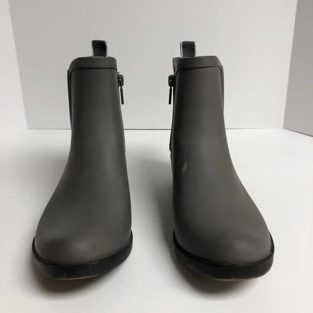 Lucky Brand Women’s Basel H20 Rain Boots Gray, Size 8 M